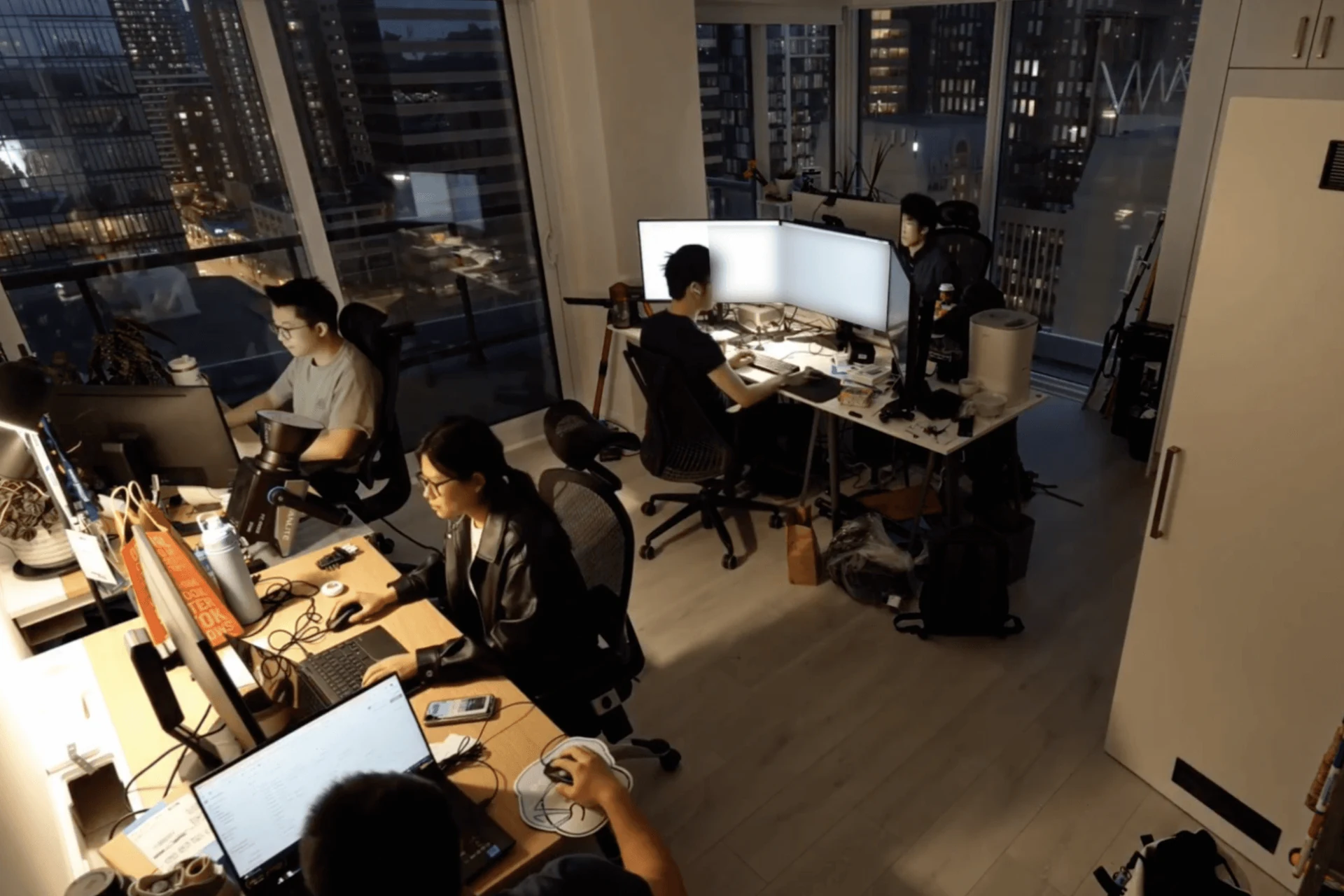 TalkToMedi team working together in the office